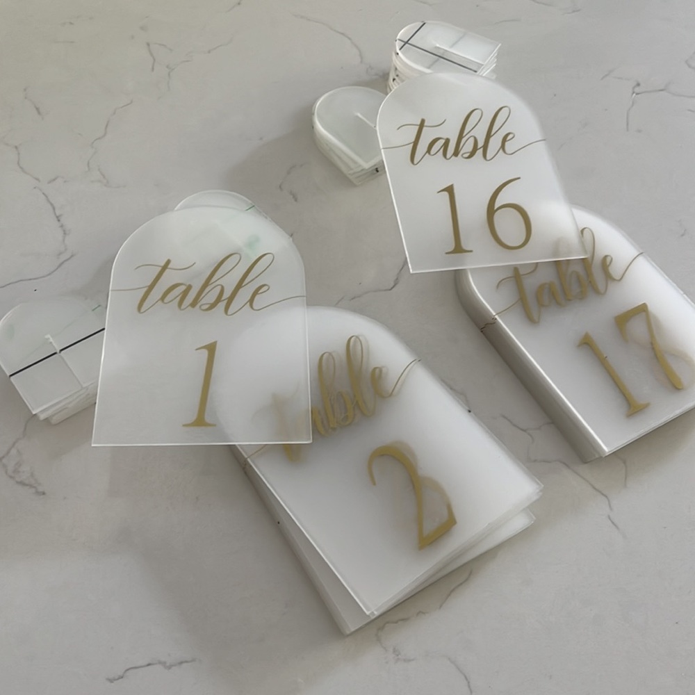Wedding Arch Table Numbers - Tables 1-30!